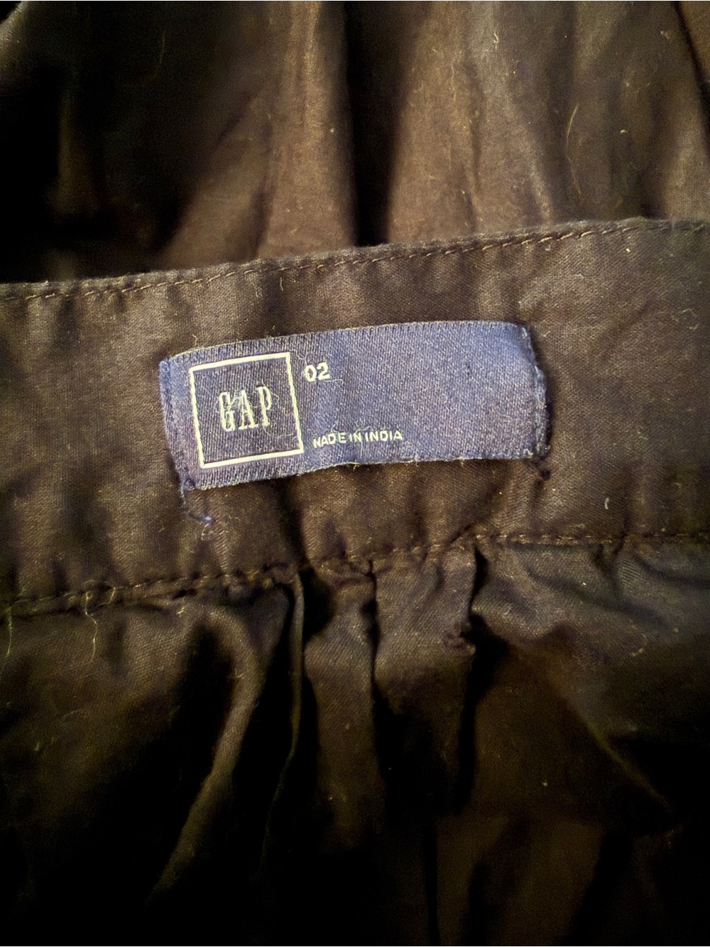 GAP Black Cotton Maxi Skirt with Eyelet Hem - Picture 2 of 6